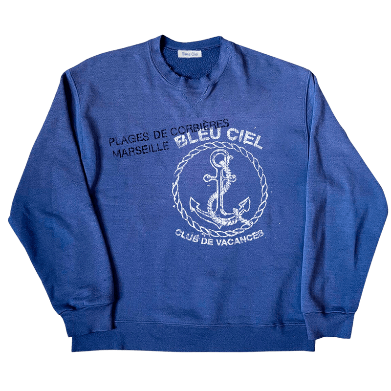 Bleu Ciel CLUB DE VACANCES CREWNECK Crewnecks
