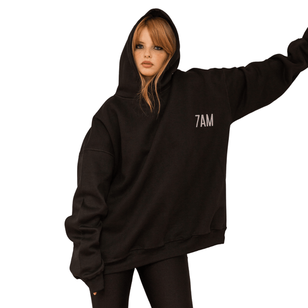 7 AM APOLO HOODIE LIMITED UNITS Hoodies One Size / Black 43427679142045