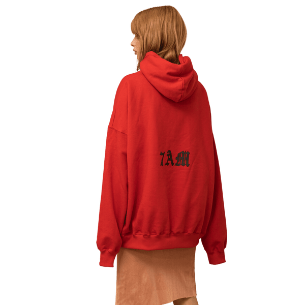 7 AM TECHNO RED Hoodies One Size / Red 43427740254365