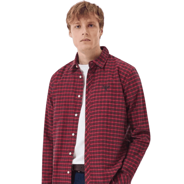 BARBOUR BEACON CAMISA EMMERSON ROJA