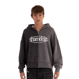 TWO-SIDES ZIPPED HOODIE