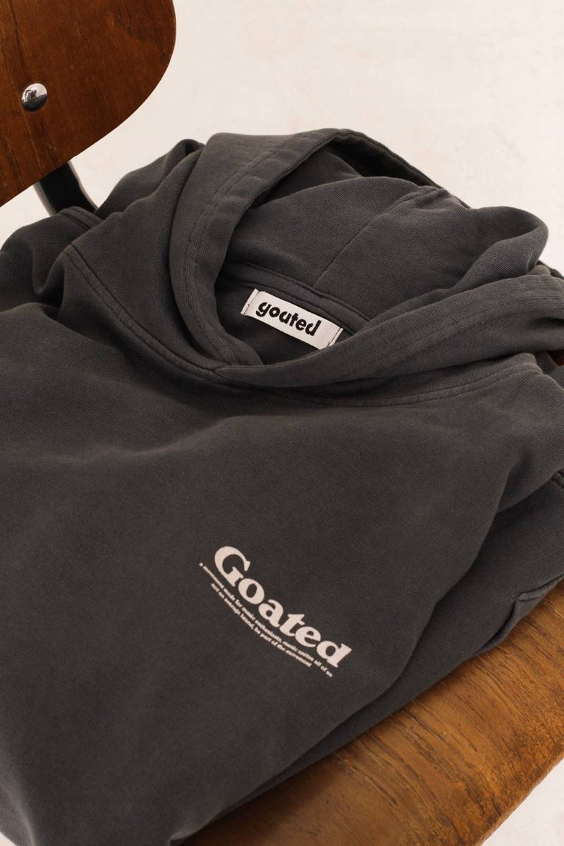 GOATED HOODIE - BLACK OYSTER