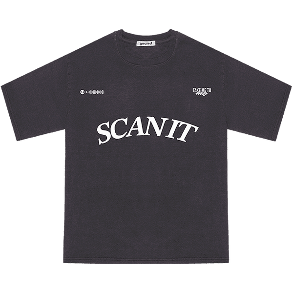 SCAN IT TEE - BLACK OYSTER