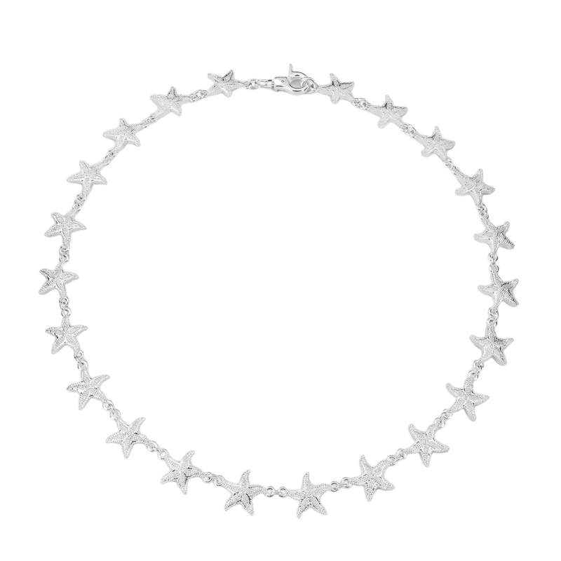 Cas Deià STARFISH NECKLACE Necklaces One Size / Silver 42090647224504