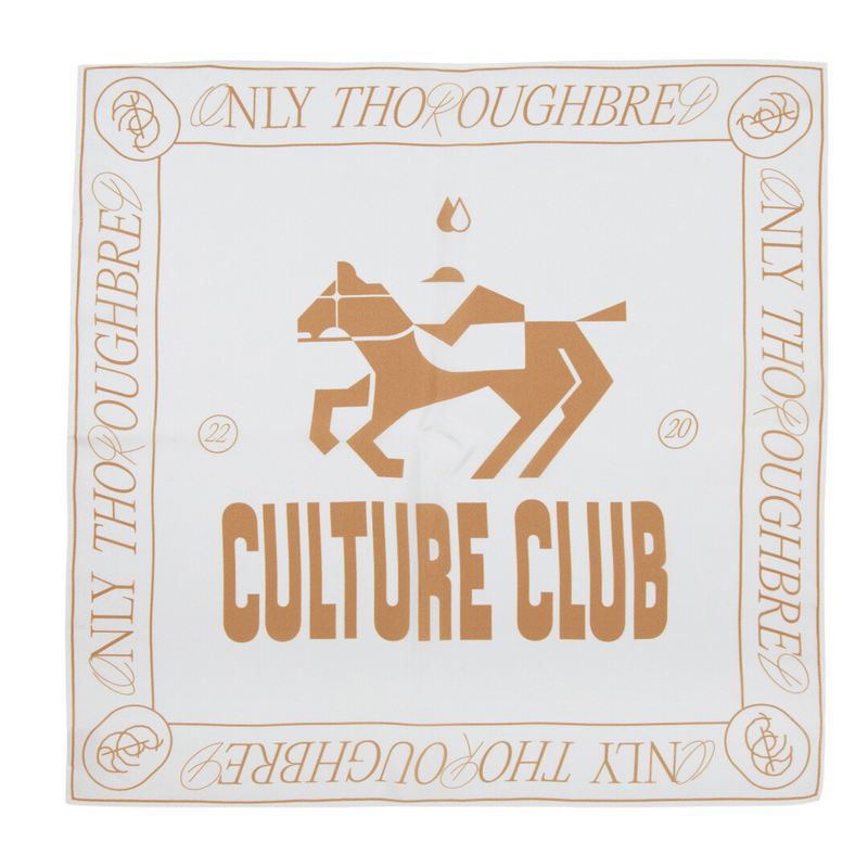 Culture Limited CULTURE THOROUGHBRED SILK SCARF Scarfs Beige culture-thoroughbred-silk-scarf