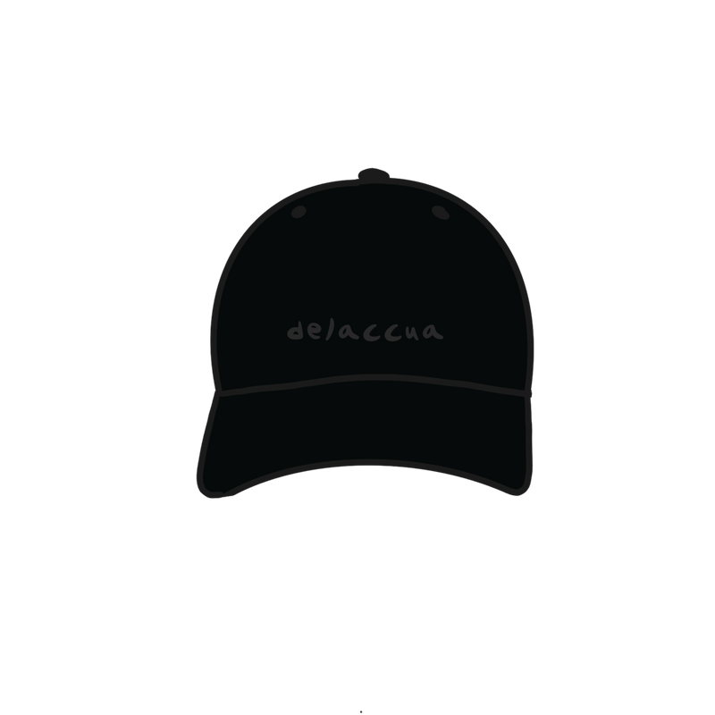 Delaccua BLACK CAP Caps One Size / Black 46631285391695