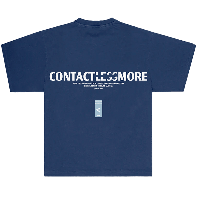 Goated CONTACTLESS TEE - NAVY BLUE Camisetas