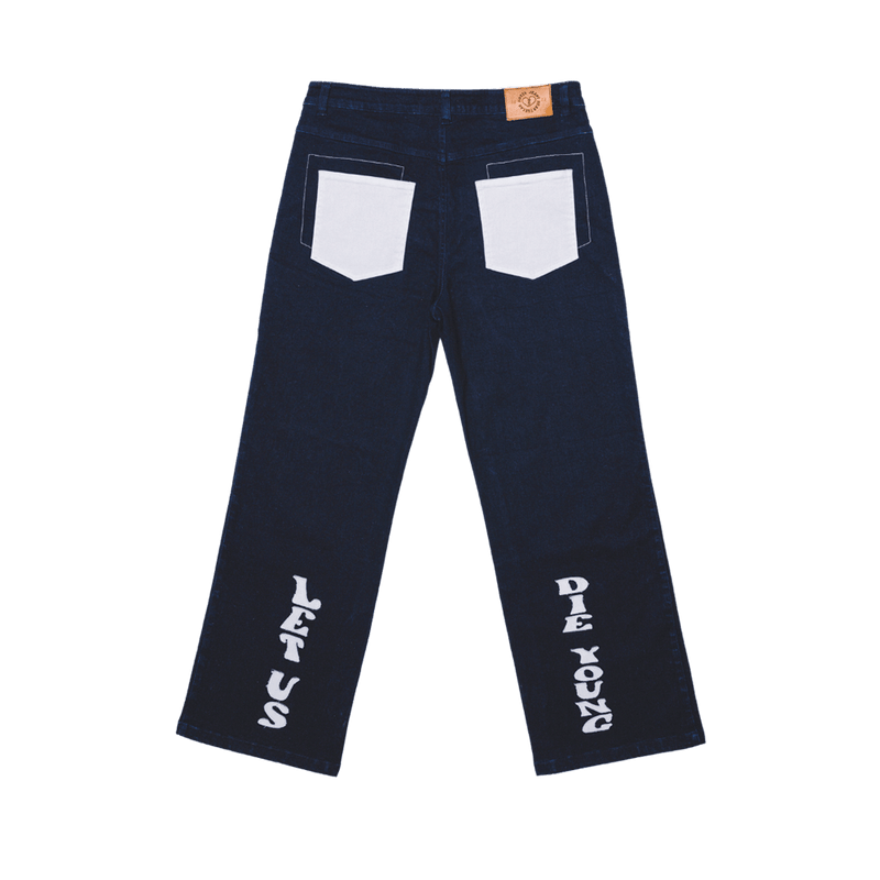 Heartbreak Hotel YOUNG EMBROIDERED FLARED DENIM Pants