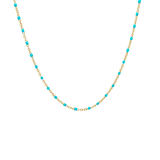 Lost Gen Club BLUE GEM GOLD CHAIN Necklaces 50 cm / Gold BLU-NEC-GOL