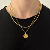 Lost Gen Club SAVIOR GOLD NECKLACE Necklaces One Size / Gold SAV-NEC-GOL