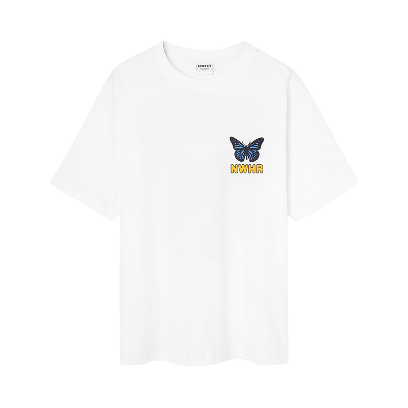 NWHR BUTTERFLY WHITE TEE Tees