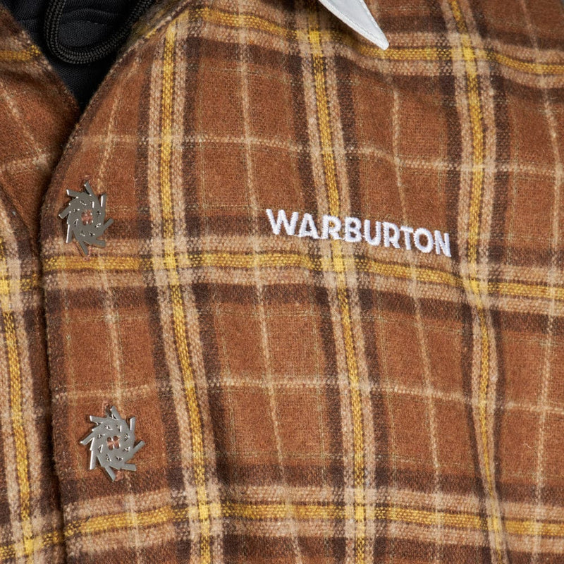 Warburton BROWN TARTAN RUGBY POLO Polos