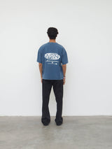 STEEL BLUE "TO THE WORLD" T-SHIRT